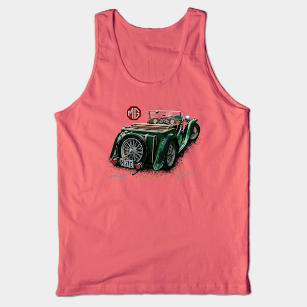 MGTC mg cars of England Tank Top by Midcenturydave